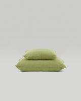 Housse de coussin en lin brut français